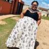Skirt and boo tube top