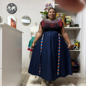 Indigo Yoke Skirt