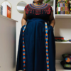 Indigo Yoke Skirt