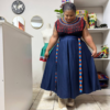 Indigo Yoke Skirt