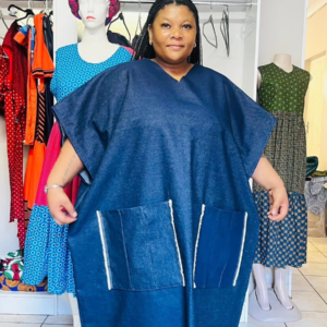 Denim Utility Kaftan